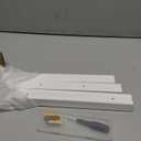 Vercraft 3 Pack Wall Mounted Hanging Magnetic Artwork and Picture Display Bar for Displaying Pictures and Memos at Home(White)