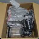 Electric Cheese Grater, Salad Maker with 5 Replaceable Multi-use Blades, 250W Electric Cheese Shredder, One-Touch Kitchen Slicer Salad Machine for Vegetables, Fruits, Cheeses, Nuts (Space silver)