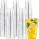 JOLLY CHEF 14 oz Clear Plastic Cups, 200 Pack Heavy-duty Party Glasses, Disposable plastic cups for wedding Cocktails Tumblers, Ideal for Wedding & Party, 3 inches x 4.5 inches