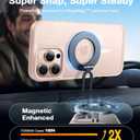 TORRAS for iPhone 16 Pro Case Translucent Matte Back/Desert Titanium Edge | Compatible with MagSafe, Military Grade Drop Protection, Stronger Magnetic, Shockproof Airbag, Color Button, Slim