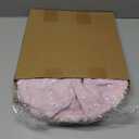 Pink Laundry Hamper 18 x 14 Inch Fluffy Laundry Basket for Girls Nursery Hamper Foldable Storage Bin with Handle for Home Clothes Organization (Pink Bow)