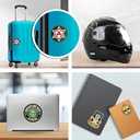 6 x Oval Thank You Elon Sticker (Support Ukraine Starlink Vinyl Decal for Cars Trucks and SUVs (3 x 5 Inches)