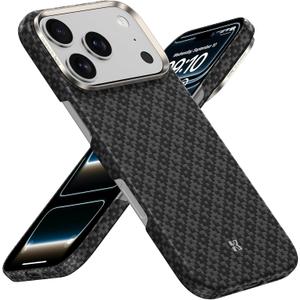 BENKS for iPhone 17 Pro Max Case, Compatible with Magsafe, ArmorGrid ArmorAir Ultra Slim & Lightweight Minimalist Case Built with Dupont Kevlar, Obsidian Black