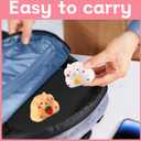 2PCS Hamster Squishy,Handmade Hamster Squeeze Toys,Ultra-Soft Realistic Pet Squeeze,Stress Relief Fidget Sensory Toys,Squishy Hamster for Children, Teens, and Adults