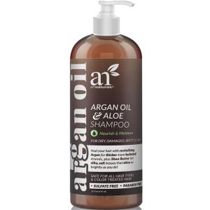 Artnaturals Moroccan Argan Oil Shampoo - (16Fl Oz) - Moisturizing, Volumizing Sulfate Free Shampoo for Women, Men and Teens - Used for Colored and All Hair Types, Anti-Aging Hair Care
