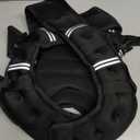 Zikopomi Weighted Vest Woman Man,12lb  Weight Vest with Reflective Stripes for Workout, Strength Training, Running, Fitness, Muscle Building, Weight Loss, Rucking Vest (Black)