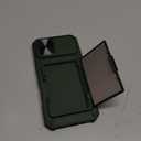 BXYJY for iPhone 16 Plus Wallet Case, Built-in Credit Card Holder (4-5 Cards), Slide Camera Cover, Military Drop & RFID Protection, Rugged Heavy Duty Women Men Phone Case for iPhone 16 Plus, Green