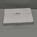 Patio Sliding Door Handle Set with Mortise Lock, Key Cylinder and Keeper, Replacement Handle Lock Set Fits Door Thickness from 1-1/2" to 1-3/4", 3-15/16" Screw Hole Spacing, Keyed, White