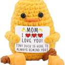 2 x Gifts for Mom Long Legged Duck, Birthday Mothers Day Thanksgiving Christmas for Mom from Daughter Son Stepmother Adoptive, Handmade Crochet Animal