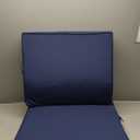 Outdoor Seat Cushion Set 24 x 24 x 4 Inch, Outdoor Cushions for Patio Furniture, Waterproof & Fade Resistant Outdoor Chair Cushions, Deep Seat Cushions with Removable Cover, Navy Blue
