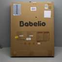 BABELIO New Version Baby Gate with Cat Door Adjustable,29-40" Metal Pet Door for Stairs & Doorways,Pressure Mounted,No Tools Needed,White (29-40" Wide, 30" Tall)