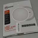 Matane Flush Mount Ceiling Light Fixture with Remote Control, Nightlight 8.7 Inch 18W 3000K-6500K Adjustable, Led Low Profile Ceiling Lights for Bedroom, Living Room,Dining Room, Kitchen, Round White