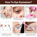 Eyelash & Eyebrow Kit, 2-In-1 Professional Lash & Brow Color Kit, Eye Brow & Eye Lash Coloring Set, Hair Color DIY Easy Use for Salon and Home 7ml Coffee/Dark Brown