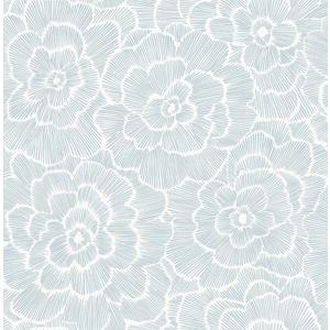 NuWallpaper NUS4048 Saraya Peel & Stick Wallpaper, Blue