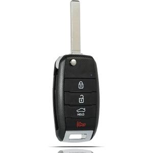 SUPALAND Flip Key Fob Replacement Fits for Kia Optima 2016-2020 Keyless Entry Remote Control SY5JFRGE04 95430-D4010 4 Button