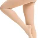 Medical Compression Pantyhose for Women and Men, 20-30 mmHg Compression Tights, Closed Toe, Graduated Support Hose High Waist Compression Stockings for Varicose Veins, Edema, DVT (Large, Beige)