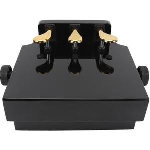 Lifting Piano Pedal Extender Kids Foot Auxiliary Adjustable Height 3 Pedals for Children Beginners Solid MDF Board Metal Bracket 5.5in to 8.3in