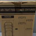 PRAKI Airtight Food Storage Containers Set with Lids - 24 PCS, BPA Free Kitchen and Pantry Organization, Plastic Leak-proof Canisters for Cereal Flour & Sugar - Labels & Marker (Black)