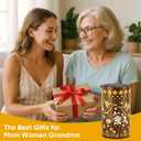 Hummingbird Solar Lanterns Outdoor Waterproof: Decorative Hanging Metal Lanterns for Patio Yard Pathway - Solar LED Garden Lights for Outdoor Decor - Unique Gifts for Women Mom Grandma 1 Pack