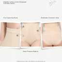 KLVEE Shapewear Tummy Control Panties for Women, Body Shaper Compression Underwear, High Waisted Seamless Girdle Under Dress Nude (Beige)- M/L