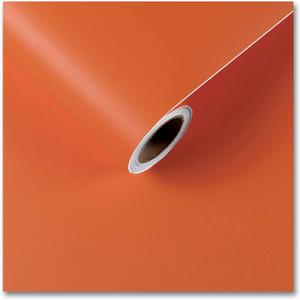 CRE8TIVE Orange Wallpaper Stick and Peel Orange Contact Paper Self Adhesive Waterproof Removable Vinyl Wall Covering Solid Color Stick on Wallpaper for Bedroom Living Room Countertops Cabinet 12"x354"