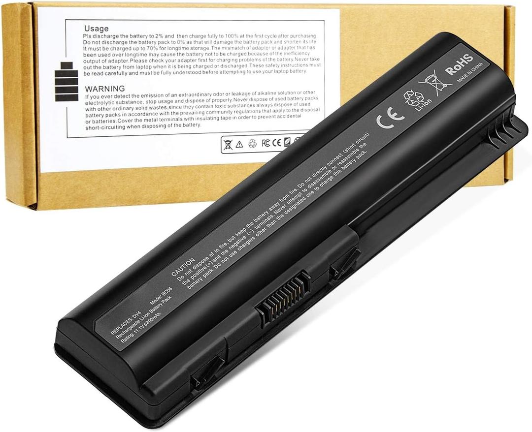 484170-001 497694-001 498482-001 484170-002 485041-001 Laptop Battery for HP Pavilion DV4-2040US DV5-1010 CQ40 CQ45 CQ50 CQ60 EV06 G50 G60 G70 G71 G60-535DX Compaq Presario CQ60 CQ50 CQ40 CQ70 CQ45