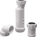 Self-Sealing Waterless P Trap 1-1/2", One Way Sanitary HepvO Waste Valve Upgraded Trap Dry Seal Technology Prevent the Backflow of Air & Wastewater 
