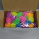 18 Pack Easter Eggs Fillers LED Chick Puffer Balls, Easter Basket Stuffers with Light Up Stress Relief Fidget Toys Squeeze Ball, Easter Egg Hunt Party Favor for Kids Boys Girls Toddler Teens