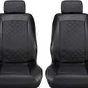 Pilot Automotive Mirage Seat Cover Pair with Microban,Black,MIC-047