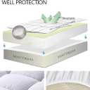 EASELAND King Size Mattress Pad Pillow Top Mattress Cover Quilted Fitted Mattress Protector Cotton 8-21" Deep Pocket Cooling Topper (78x80 Inches, White)