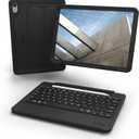 ZAGG Rugged Book iPad 11" (A16)/ 10.9" (Gen 10) Case - Durable Wireless Keyboard Case, Military-Grade Drop Protection, Multi-Device Pairing, Detachable Backlit Keyboard, Black