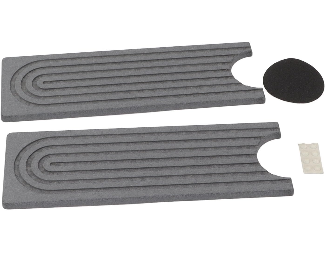 Aramox Diatomite Faucet Mat, Fast Drying Absorbent Pad with Sanding Tool, Dark Gray, 23.6x3.9 Inch, for Kitchen Bathroom RV Countertop