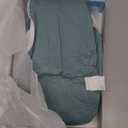 ZIGJOY Shark-Fin Transitional Swaddle for Newborn - 2.5 Tog Rayon Made from Bamboo Transition Swaddle Sleep Sack 6-12 Months Baby Arms Up Swaddle Blanket with 2-Way Zipper, Mint Green