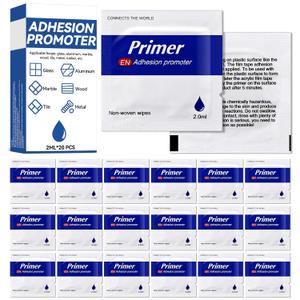 20 Pcs Adhesion Promoter, High-Performance Adhesion Promoter for Plastic, Trim & Automotive Tape, Adhesive Primer Enhancing The Adhesion of Double-Sided Mounting and Molding Tapes (Zhunianji-001)