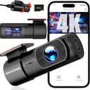 Dash Cam Front and Rear, 4K/2.5K Full UHD Dash Camera for Cars, 1.47 IPS Screen Mini Dashcam, Included 32GB Card, 170Wide Angle, Built-in Wi-Fi, WDR, Night Vision, 24H Parking Mode