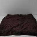 Whale Flotilla Lightweight Fleece Twin Size Blanket for Bed, Fuzzy Soft Blankets with Decorative Jacquard Pattern for All Season, Warm and Fluffy, 60x80 Inch, Coffee