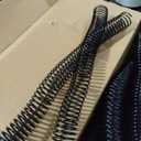 TOTiyea  Plastic Binding Coils, 215 Sheet Capacity, 25mm (1") Binding Spirals, 4:1 Pitch, Black