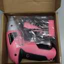 Hi-Spec Small Electric Screwdriver, Mini Drill Set, Rechargeable 3.6V Cordless Screwdriver with 26 Driver Bits, Power Tool for Small Projects & Home Use, Pink