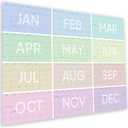 2 x Large Wall Calendar 2026 (34.5 x 23 inches), 2026 Calendar Monthly Planner for Wall, Colorful Aesthetic Design, Horizontal Layout, Heavyweight Uncoated Text Paper (Comes Folded in Special Envelope).