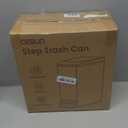 Cesun Small Bathroom Trash Can with Lid Soft Close, Step Pedal, 6 Liter / 1.6 Gallon Stainless Steel Mini Garbage Can for Office, Outdoor Trash Bin with Removable Inner Bucket (Silver)