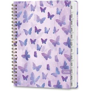 2026 Planner, Weekly and Monthly Calendar Academic Planning Book, Jan 2026 - Dec 2026, Agenda Calendar Planner for Office Supplies and Desk Accessories - A5 (6.3" x 8.5") (Butterflies)