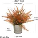 Fall Fake Potted Plants Artificial Plants for Shelf/Living Room/Wall/Home Decor (Fall)