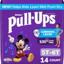 PullUps Boys' Potty Training Pants, Size 5T6T Training Underwear (46+ lbs), 14 Count
