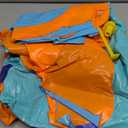 POOLSIDER Premium Double Slip and Slide Water Slide - 22.5 Ft 2-Lanes Blue & Orange Slip N Slide with 2 Bodyboards | Durable & Advanced Design - Heavy Duty Water Slides for Kids Backyard