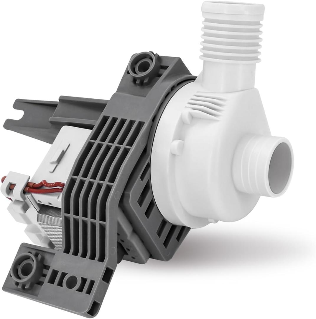 Washer Drain Pump #W10581874, Fit for Whirl-pool May-tag MVWB755DW0 MVWB855DW0 MVWX655DW0 WTW5000DW0 WTW7000DW0 WTW7040DW0 WTW7300DC0 WTW7300DW0 WTW8000DW0 WTW8040DW0 WTW8500DC0 WTW8500DW0 WTW8700EC0