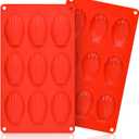 Silicone Madeleine Pans - 9 Cups Madeleine Mold for Small Cake, Chocolate, Cookies Pack of 2