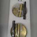 Tartek Battery Operated Wall Sconces Set of Two, Rechargeable Wall Lights with Remote Control, Dimmable 3000K-6000K LED Wall Lamp, 360°Rotate, Long Wireless Sconces for Living Room, Bedroom