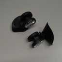 2Pcs Replacement Swivel Wheels, 360  Swivel Plastic Luggage Suitcase Wheels, Universal Wheel Draw Bar Box Accessory-Black