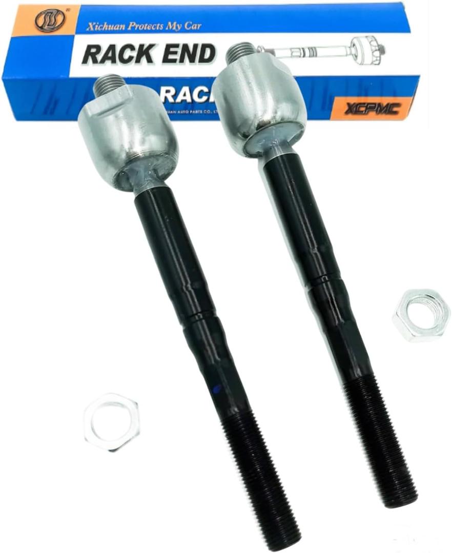 EV801497 Front Inner Tie Rod End Kit 2 PcsToyota Camry 2012-2017 ES300h ES350 Avalon Steering Left & Right Automotive Replacement Parts Black