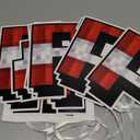 Pixel Happy Birthday Banner, Creative Red White Print Banner Sign Birthday Party Decorations Gaming Themed Party Supplies Photo Backdrop